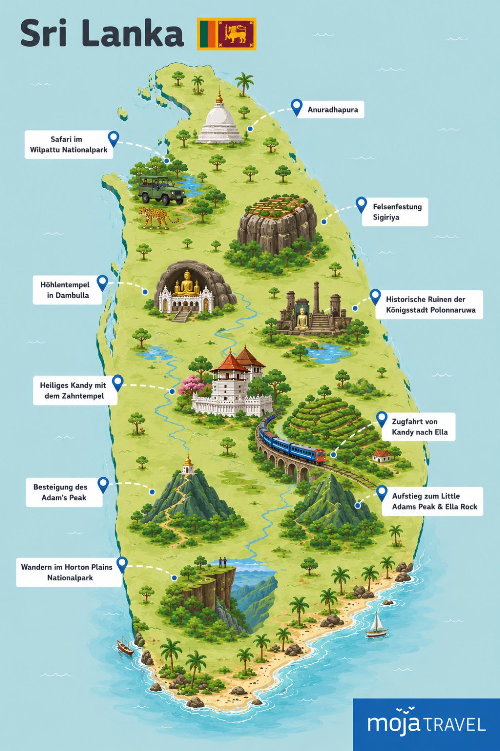 Erstaunlich Sri Lanka Sehenswrdigkeiten Karte Bilder